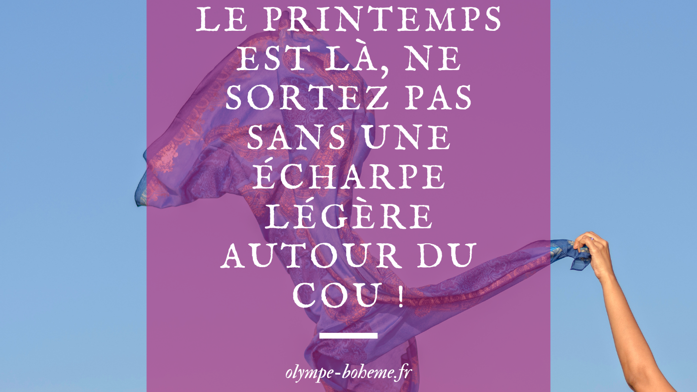 echarpe legere bohème