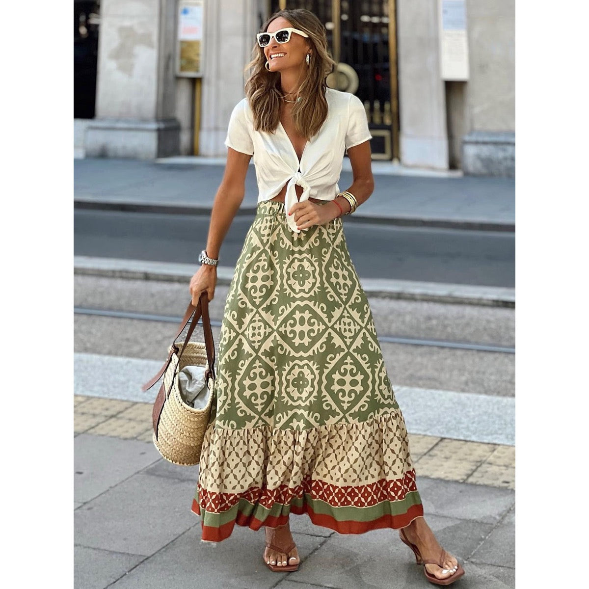 Jupe Bohème Longue Femme : Gitane, Fendue, Fluide | Olympe