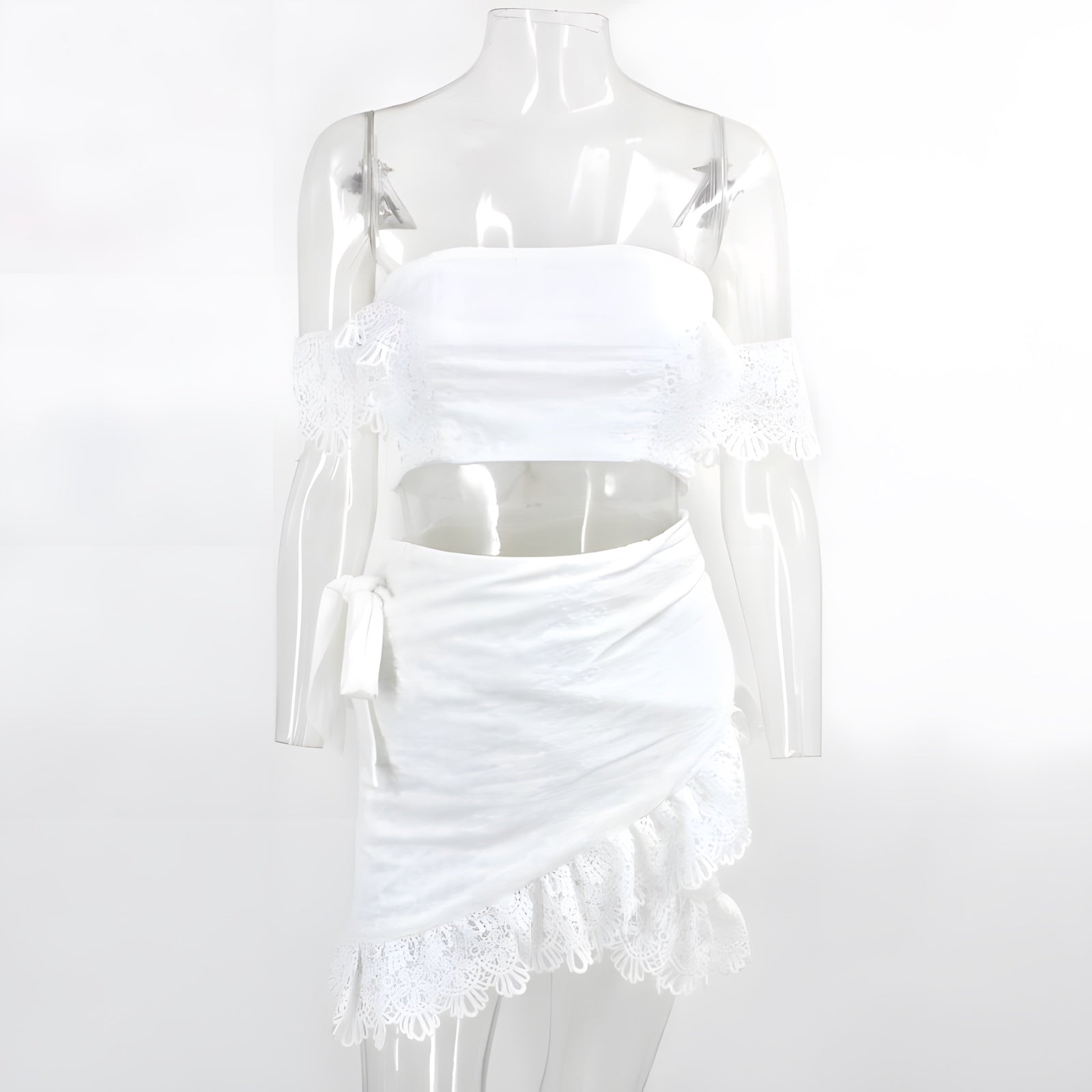 Jupe Boheme Chic Blanche