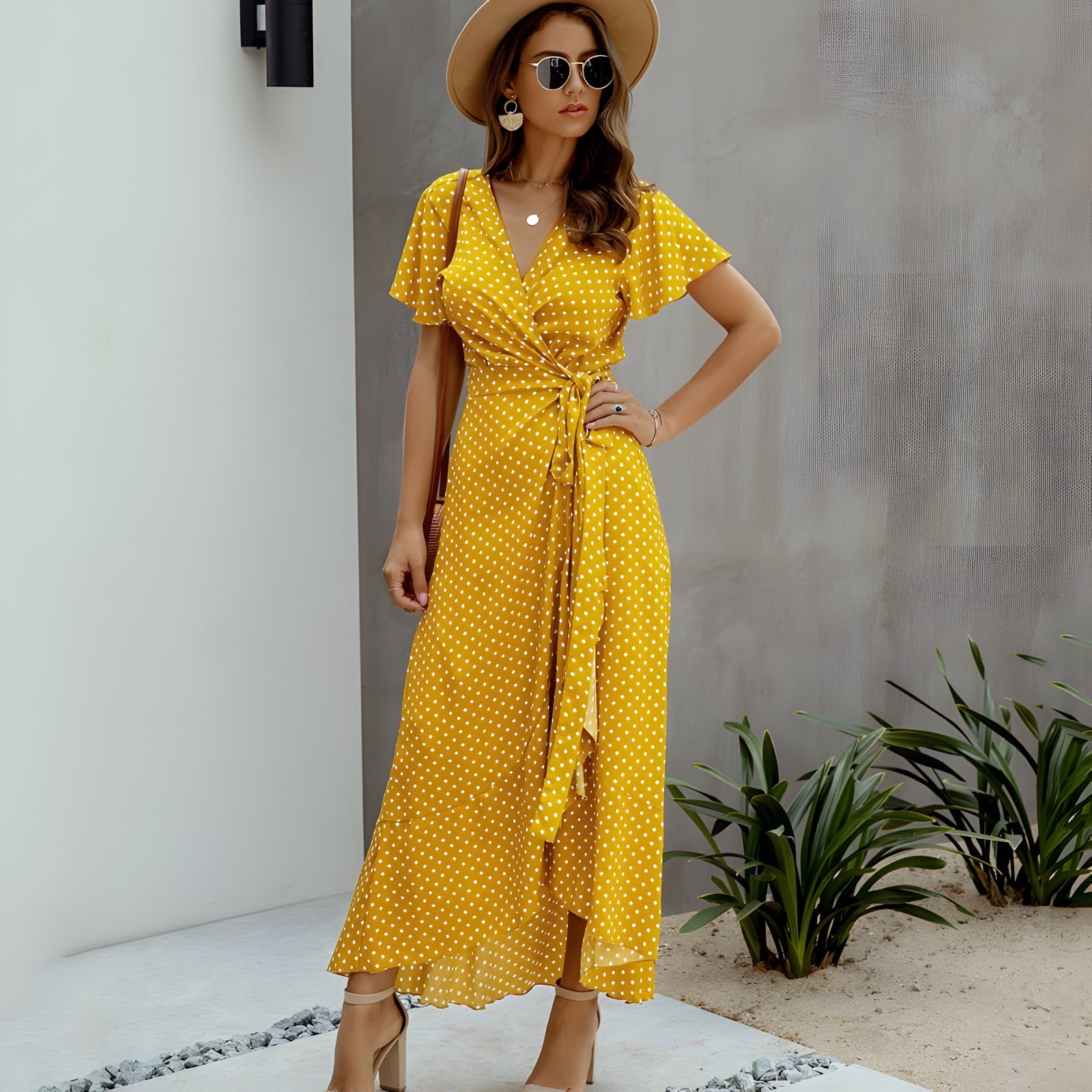 Robe Bohème Portefeuille Asymétrique