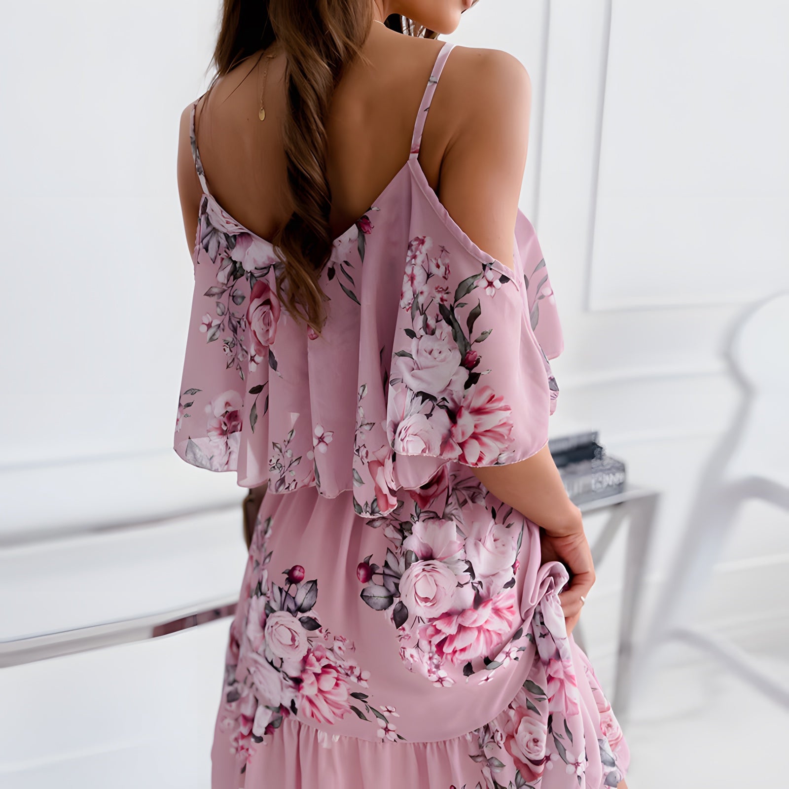 Robe boho blanche été