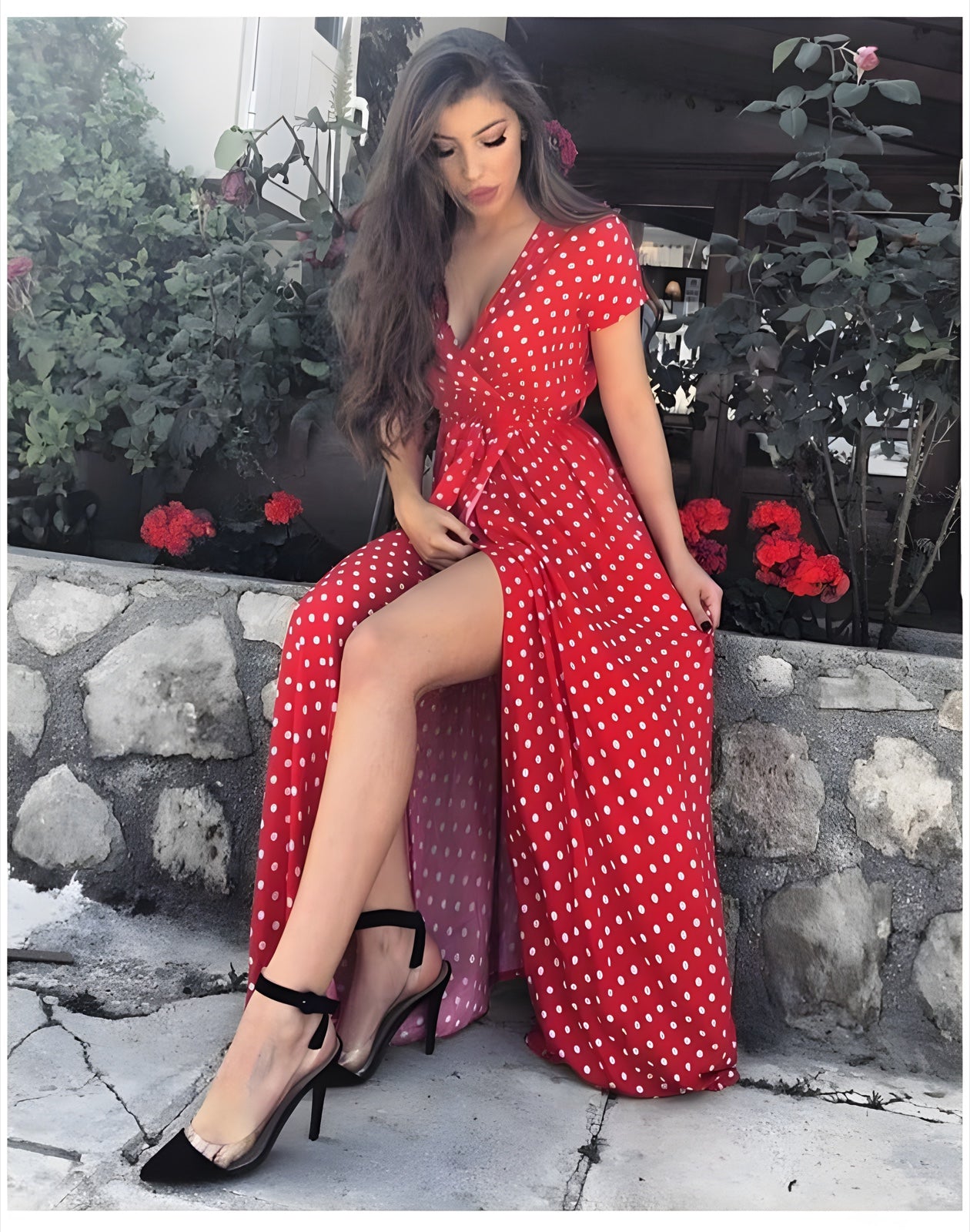 Robe Bohème Longue Rouge