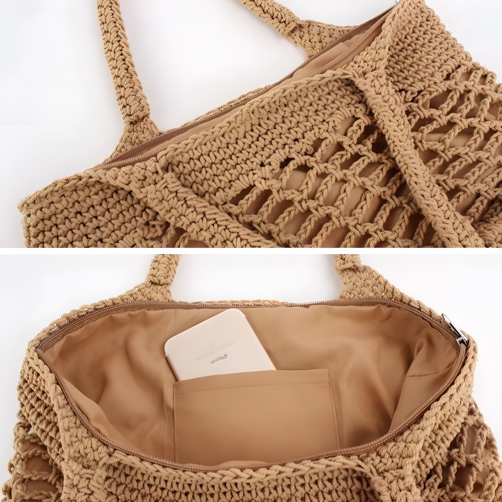 Sac Bohème Paille Tressée