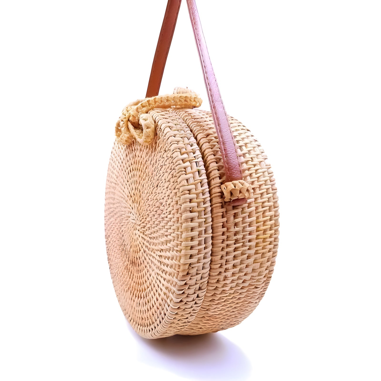 Sac Rond en Paille Bohème