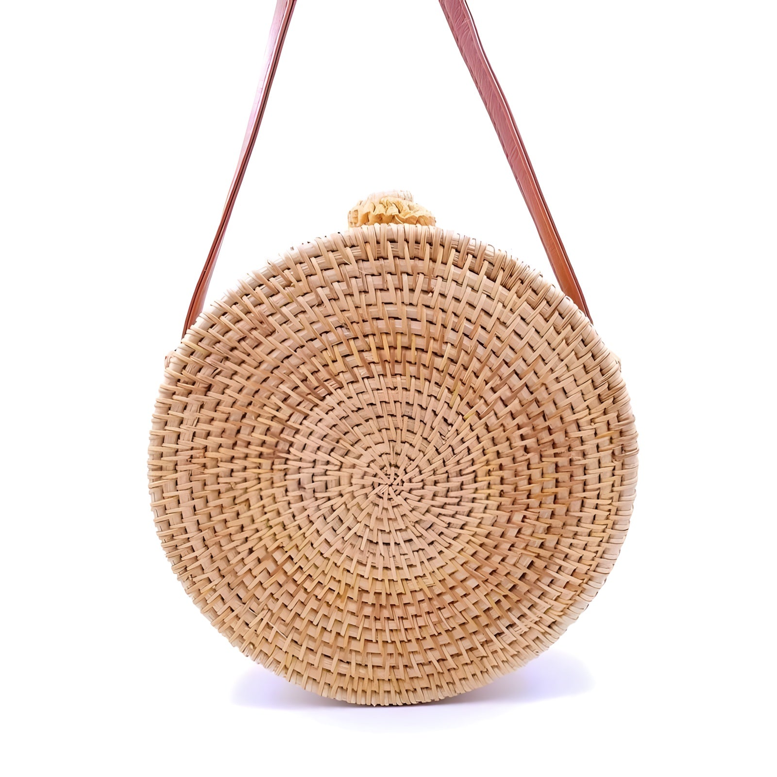 Sac Rond en Paille Bohème