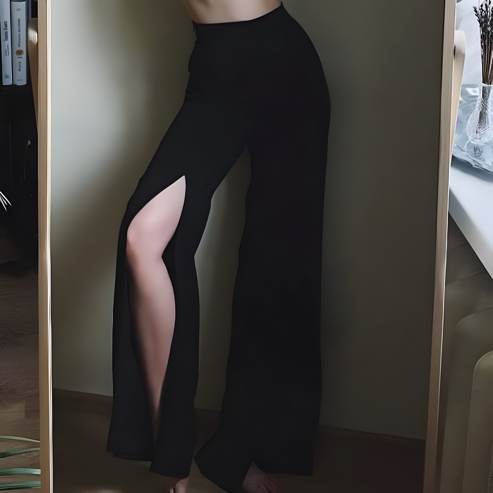Pantalon Large Fendu