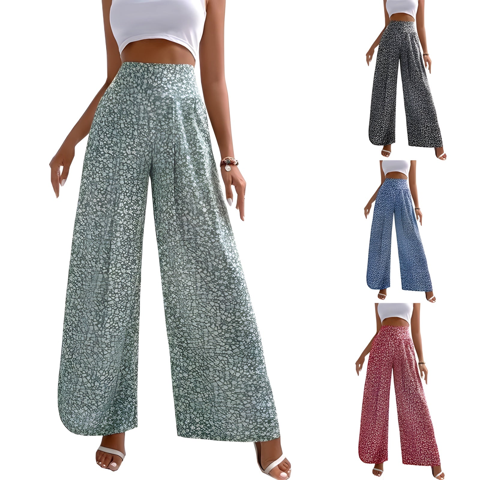 Pantalon Palazzo Fleuri