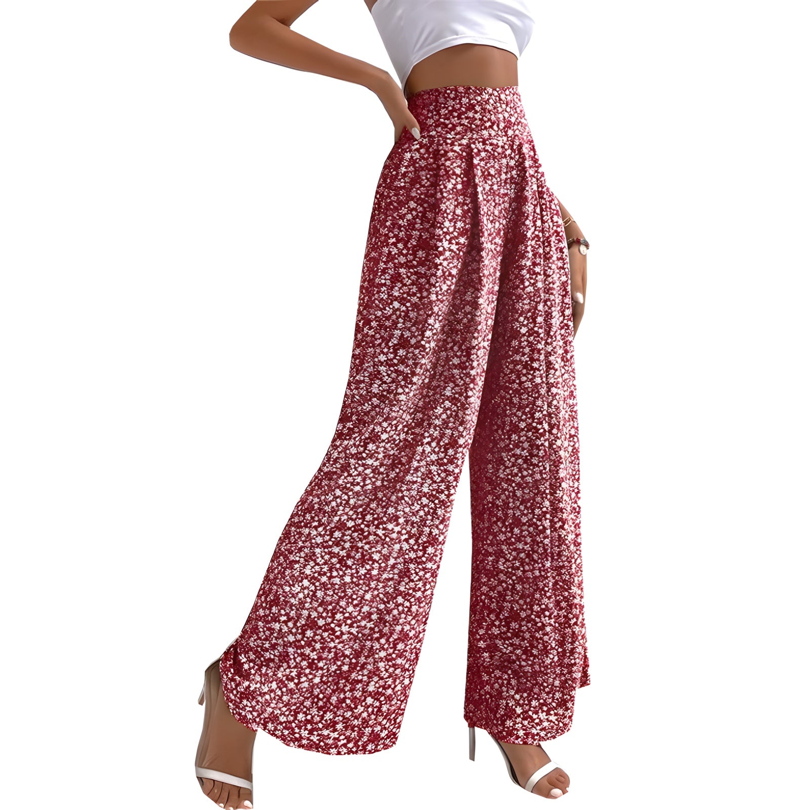 Pantalon Palazzo Fleuri
