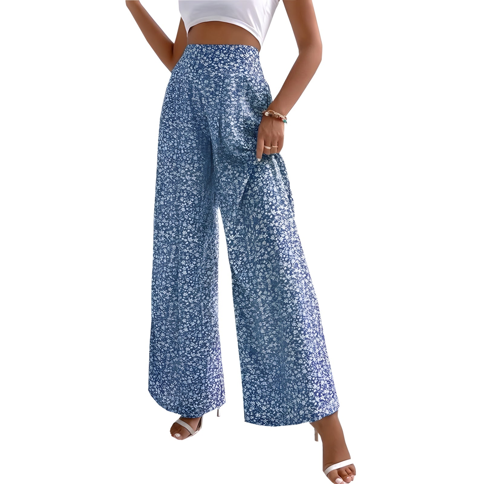Pantalon Palazzo Fleuri