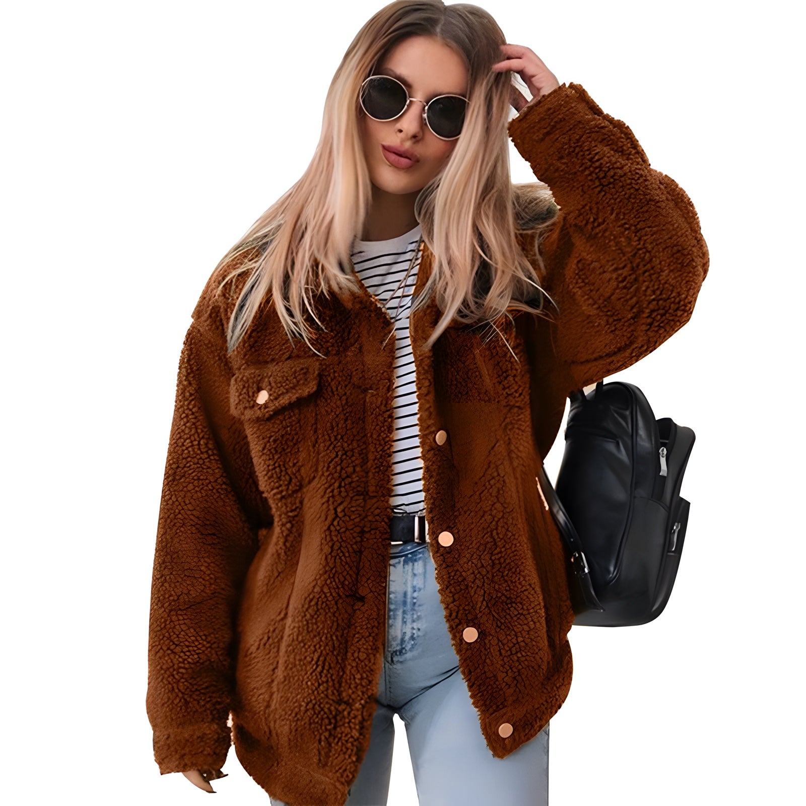 Veste Bohème Fausse Fourrure