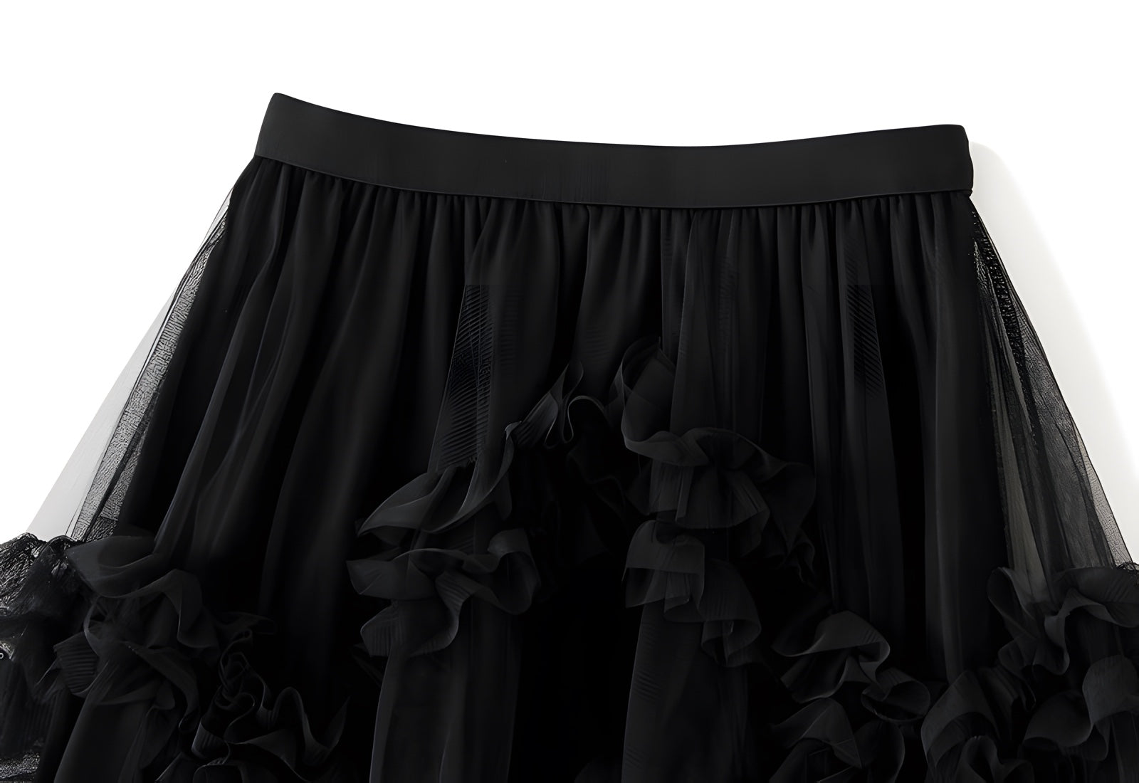 Jupe Bohème Noire Longue