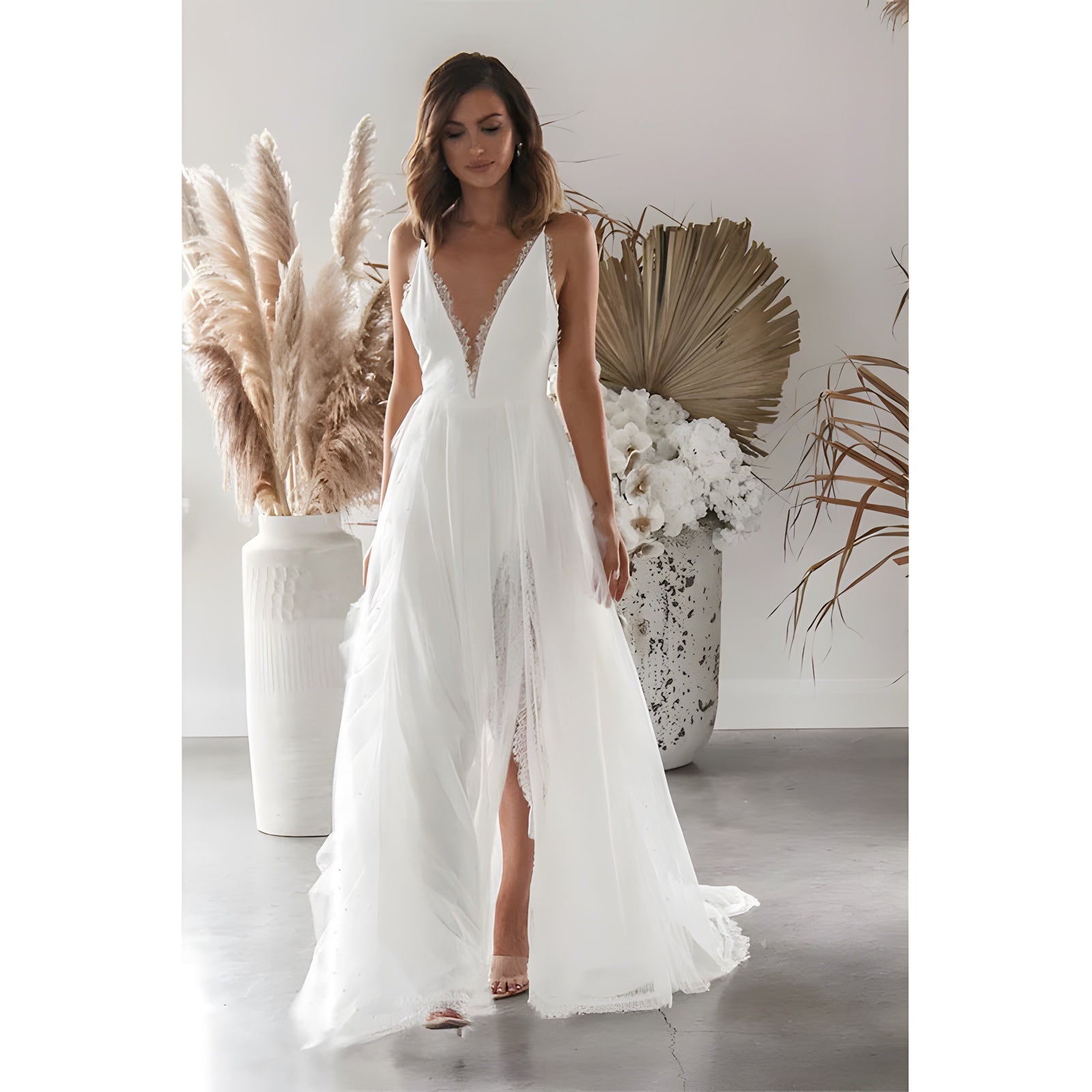 Champetre robe boheme mariage invité