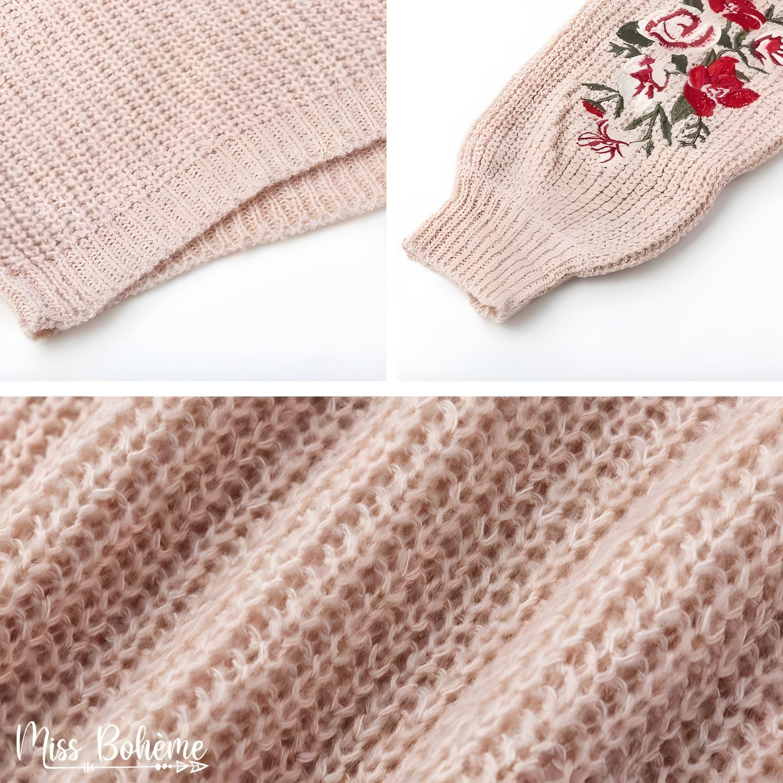 Pull Bohème Broderie