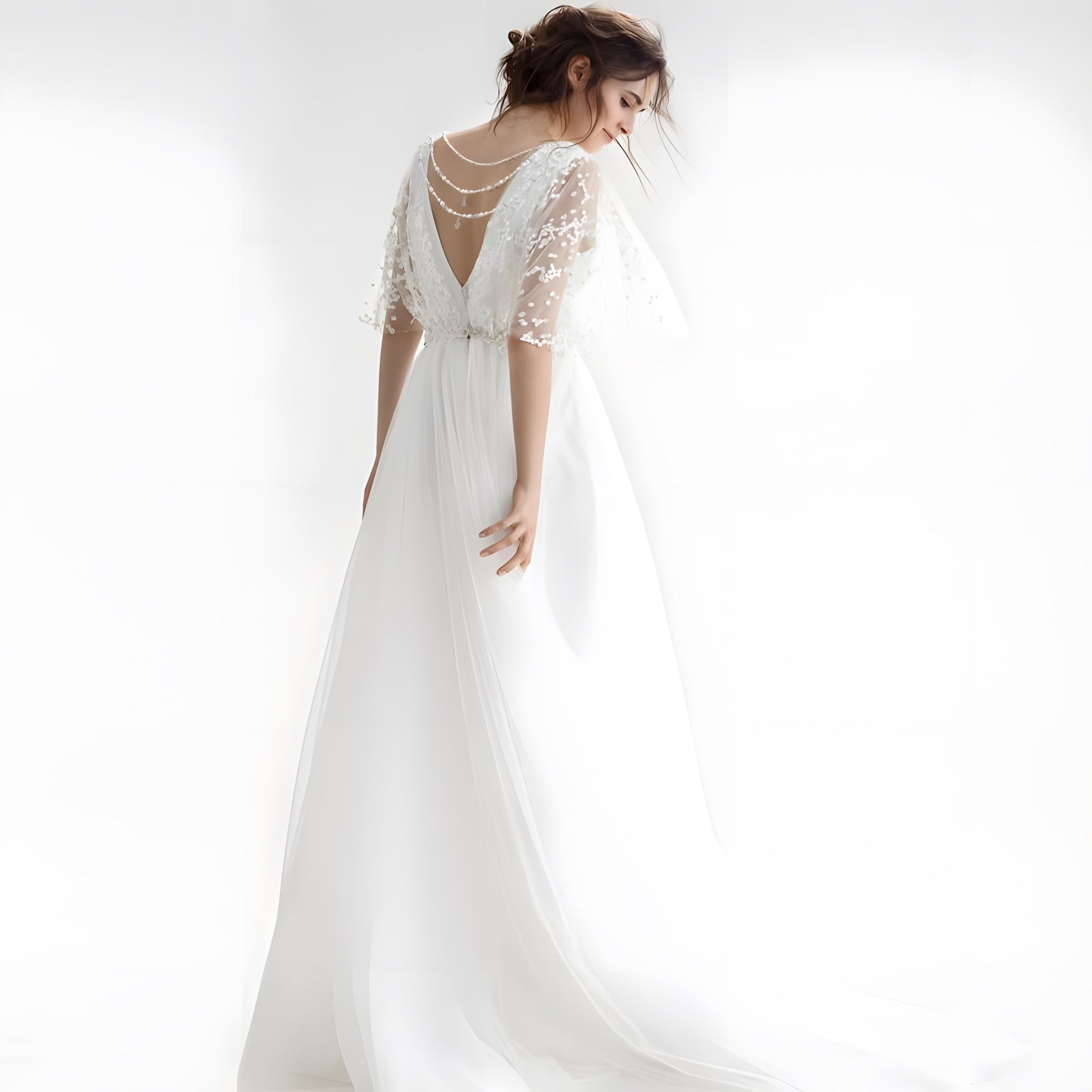 Robe de mariée style hippie