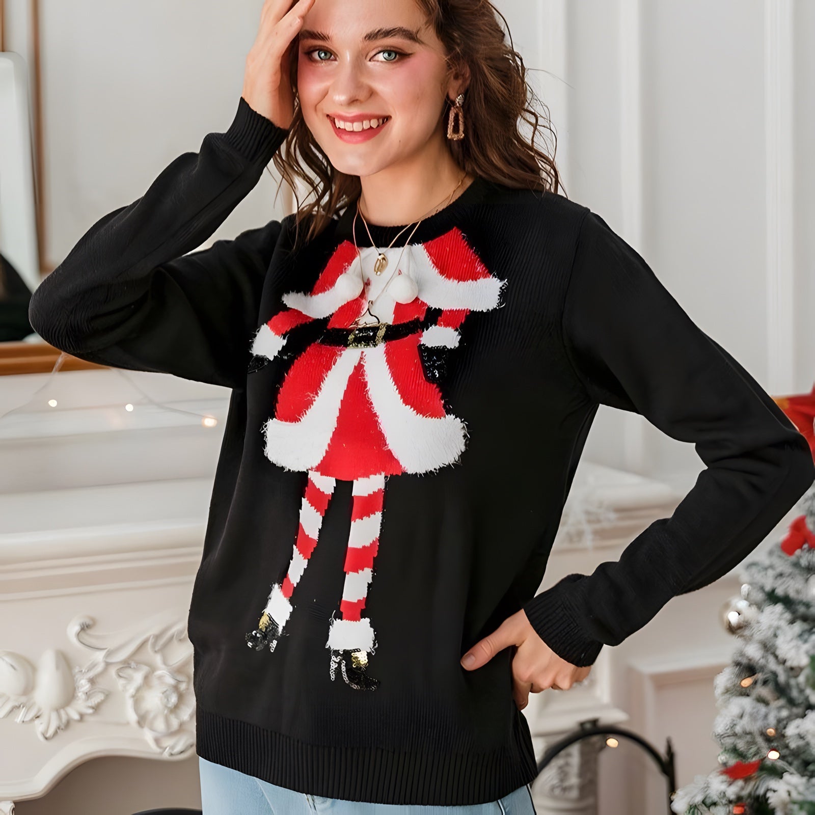 Pull de Noël Mère Noël