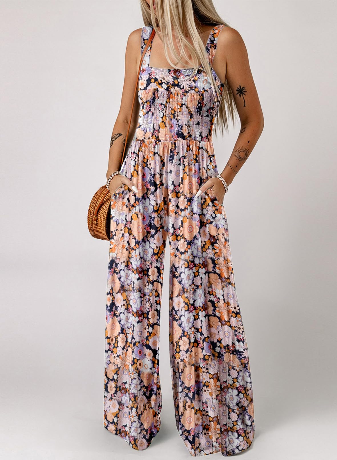 Combinaison Bohème Fleurie Femme