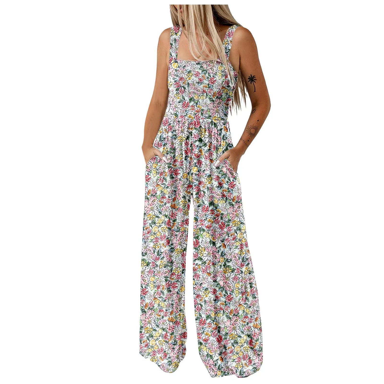 Combinaison Bohème Fleurie Femme
