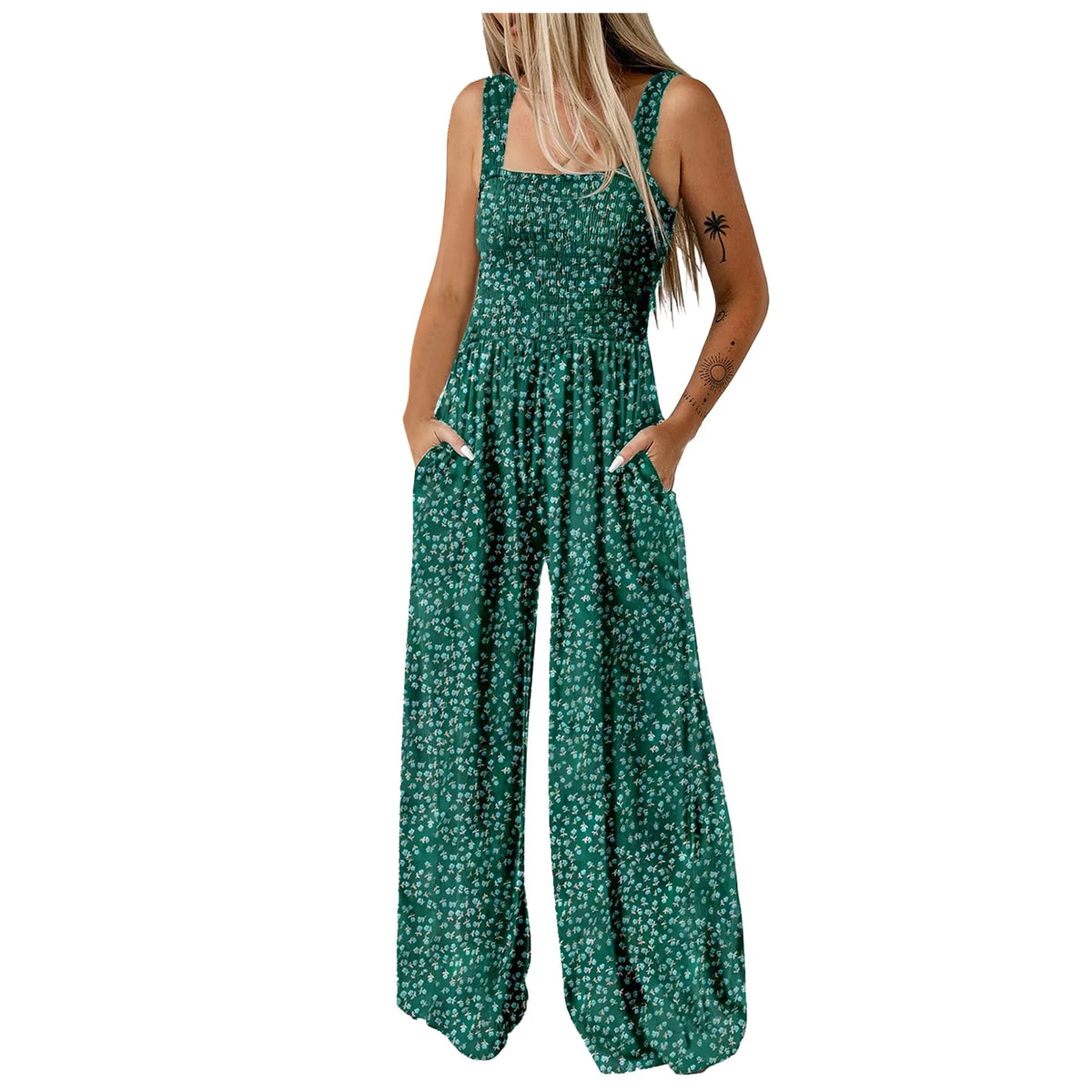 Combinaison Bohème Fleurie Femme