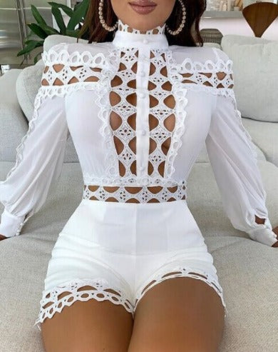 Combinaison blanche bohème