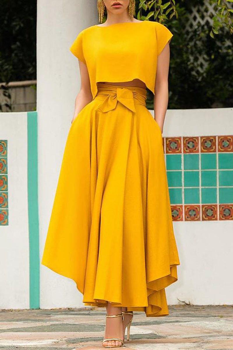 Jupe Longue Boheme Jaune
