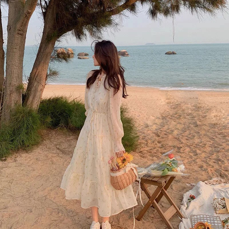 Robe Bohème Chic Crème