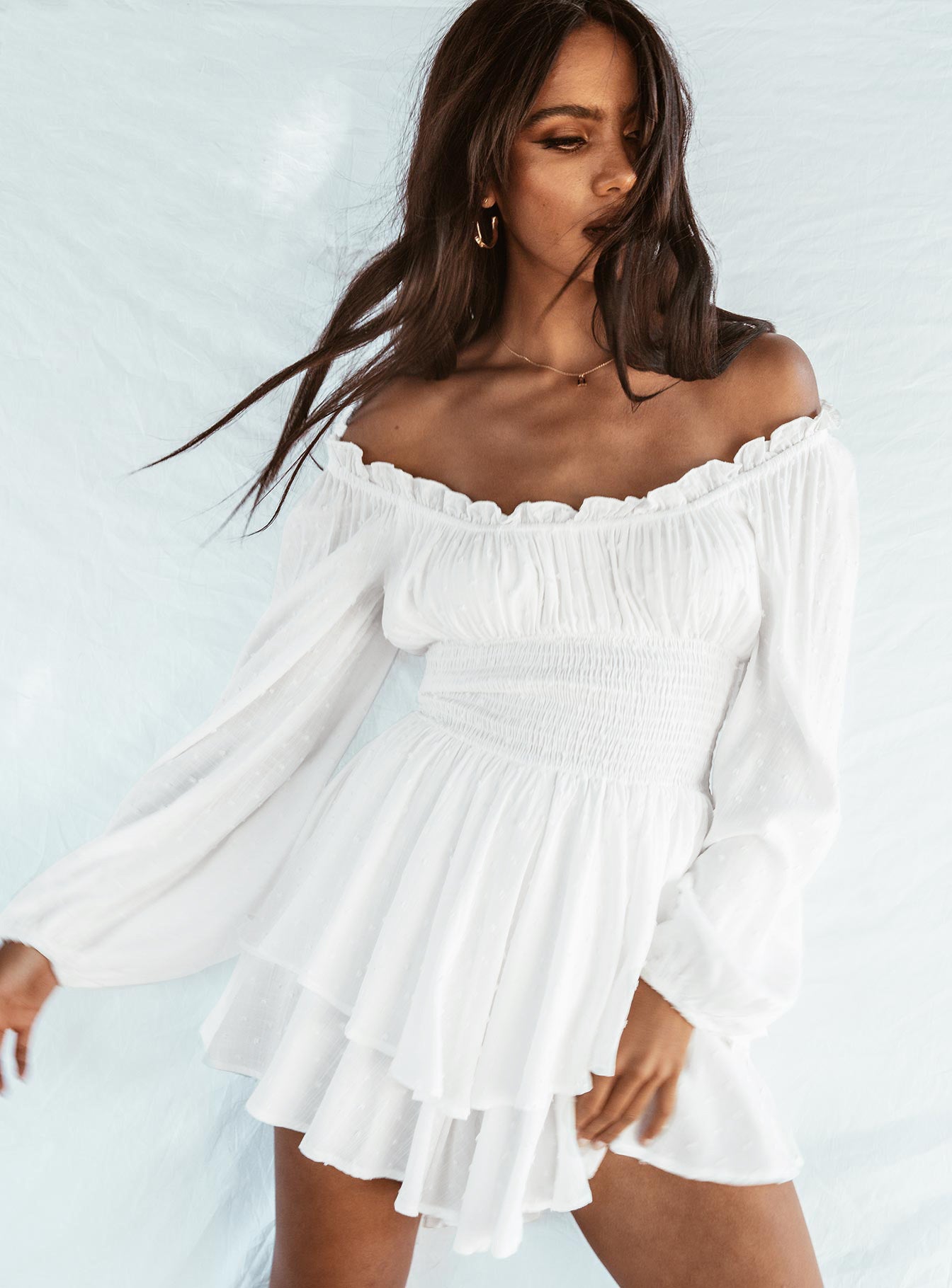 Robe Hippie Chic Blanche