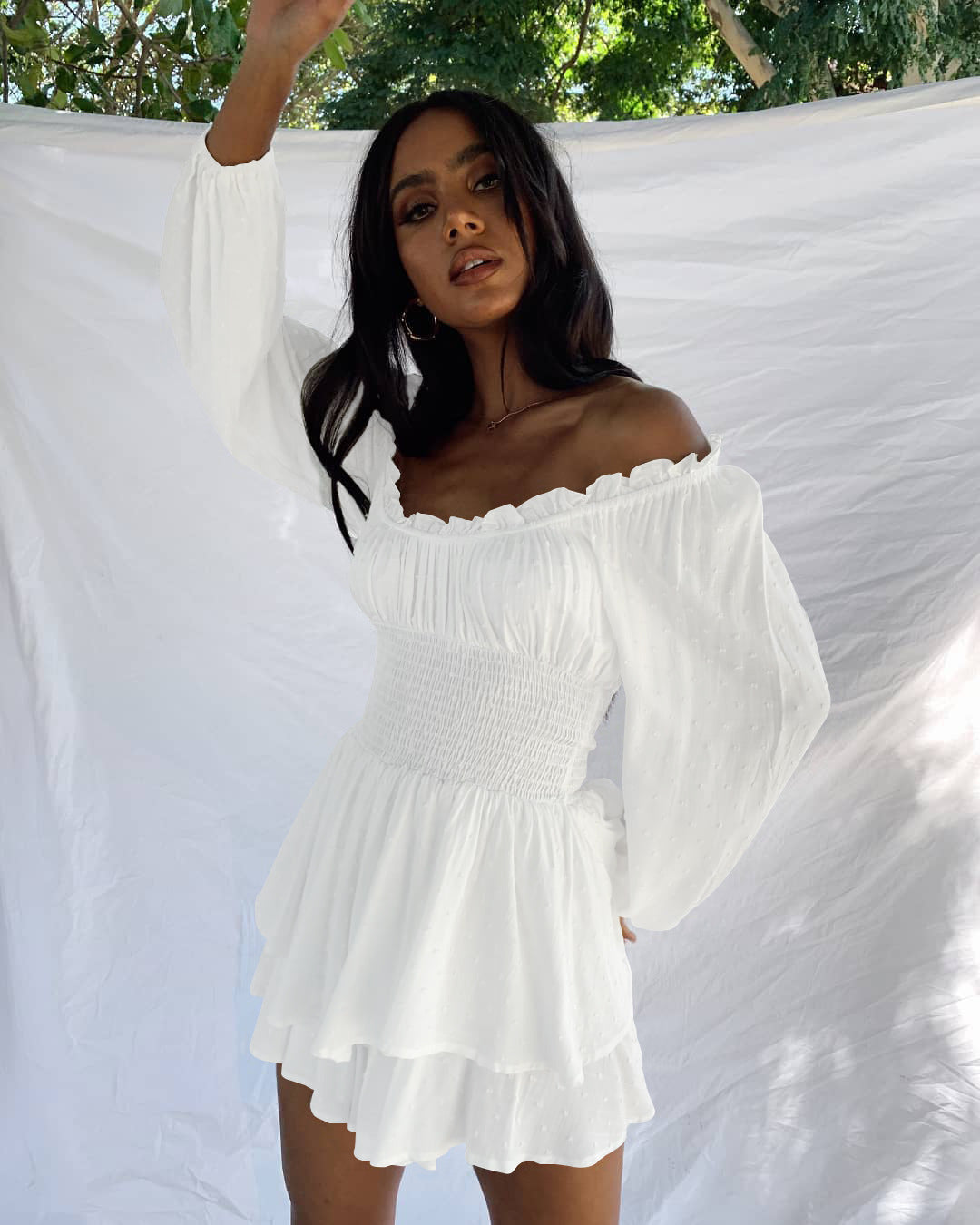 Robe Hippie Chic Blanche