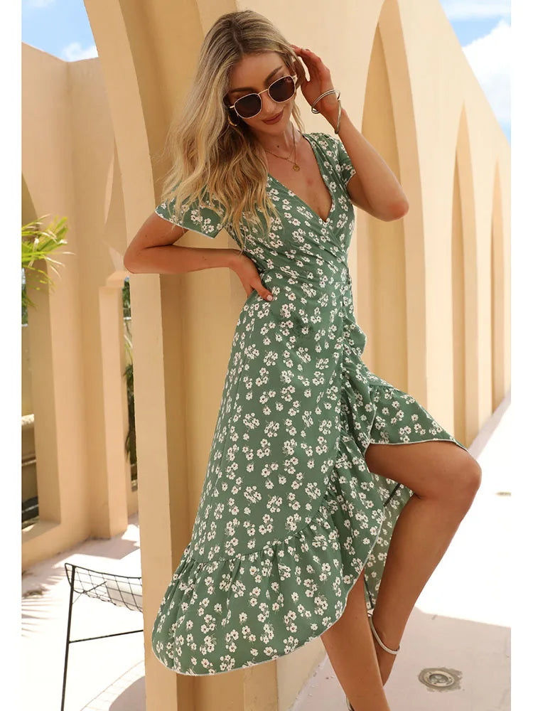 Robe Longue Bohème Voile De Coton