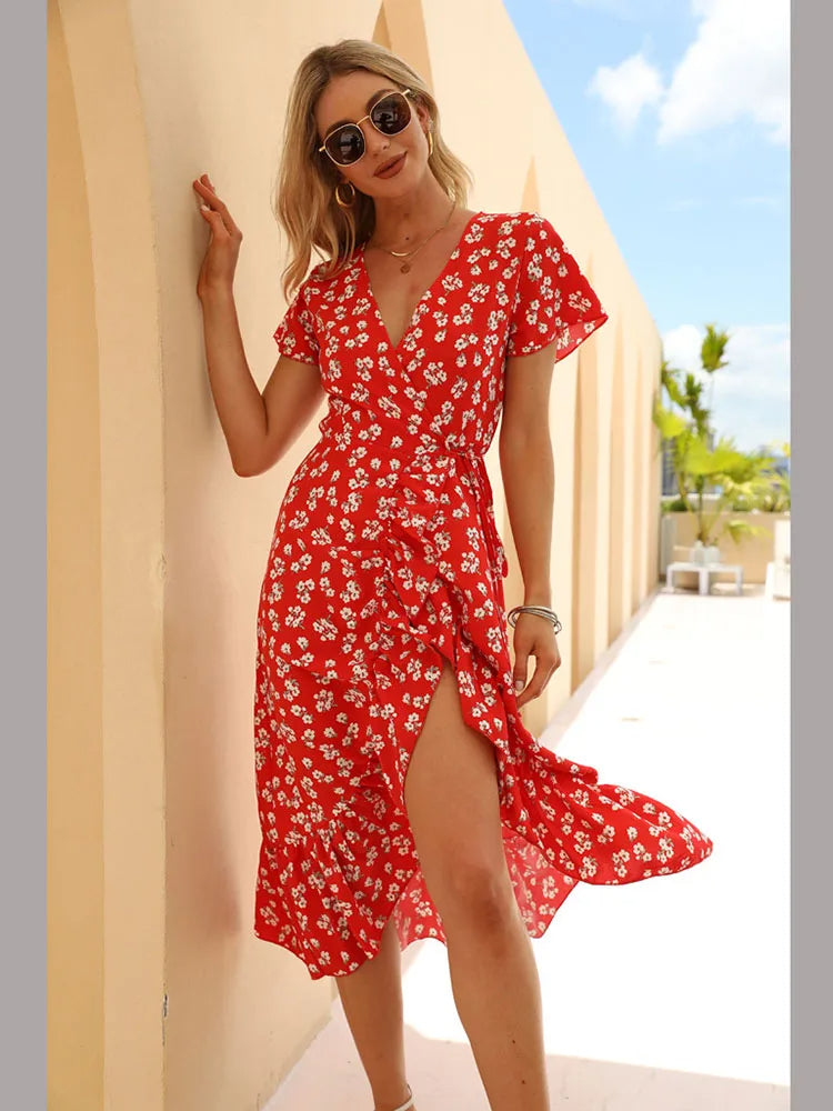 Robe Longue Bohème Voile De Coton