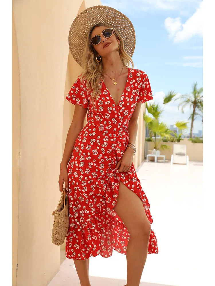 Robe Longue Bohème Voile De Coton