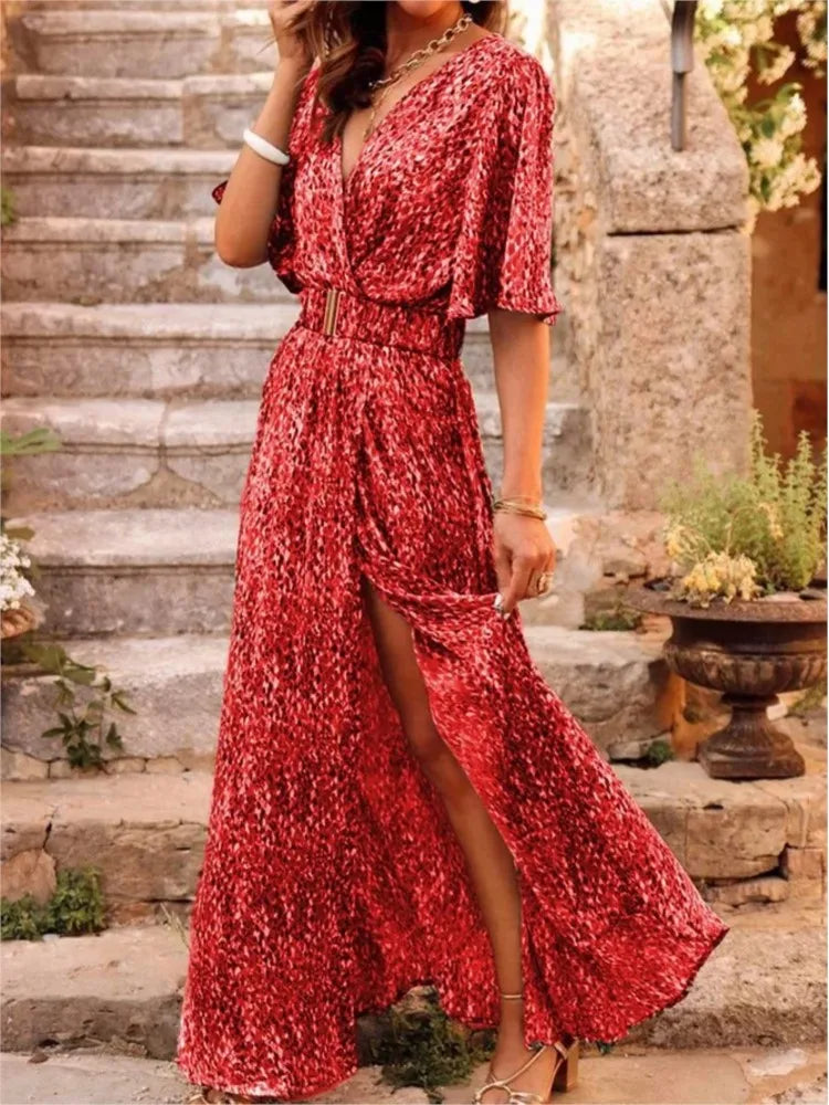 Robe Bohème Longue et Boutonnée
