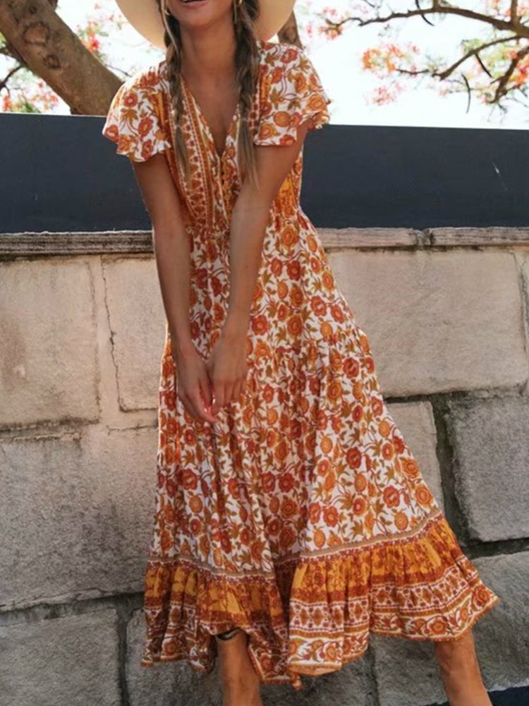 Robe Bohème Longue Fluide