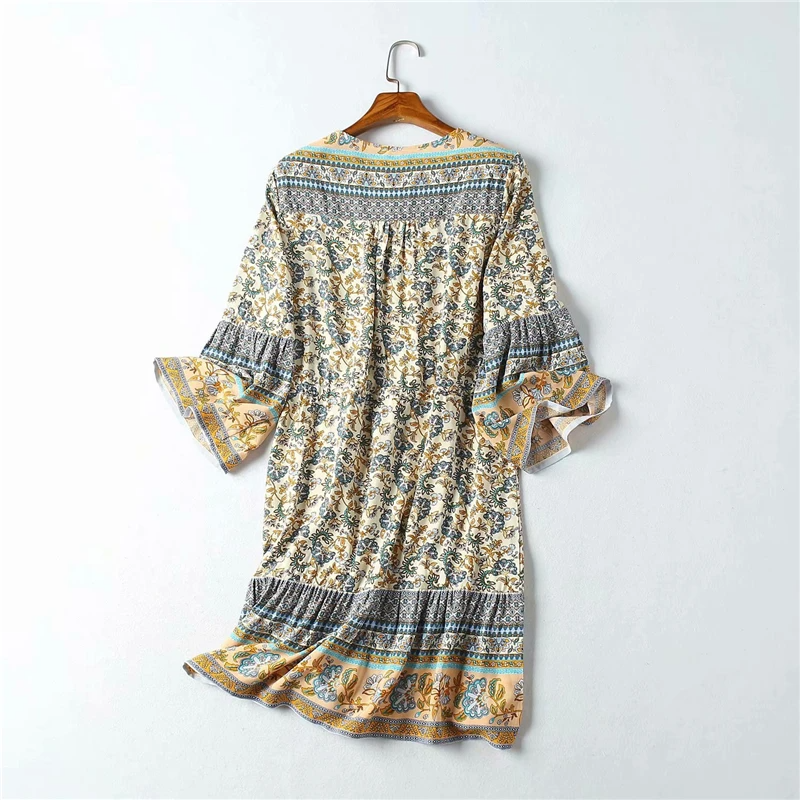 Robe Hippie Verte