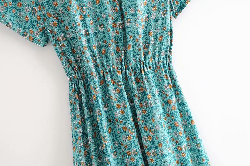 Robe Longue Bohème Turquoise