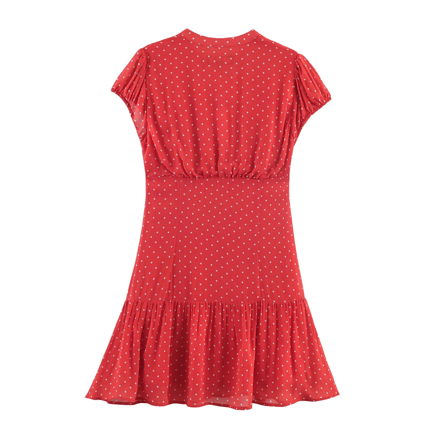 Robe Courte Bohème Chic à Pois