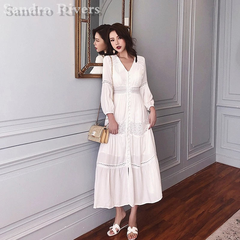 Robe blanche dentelle