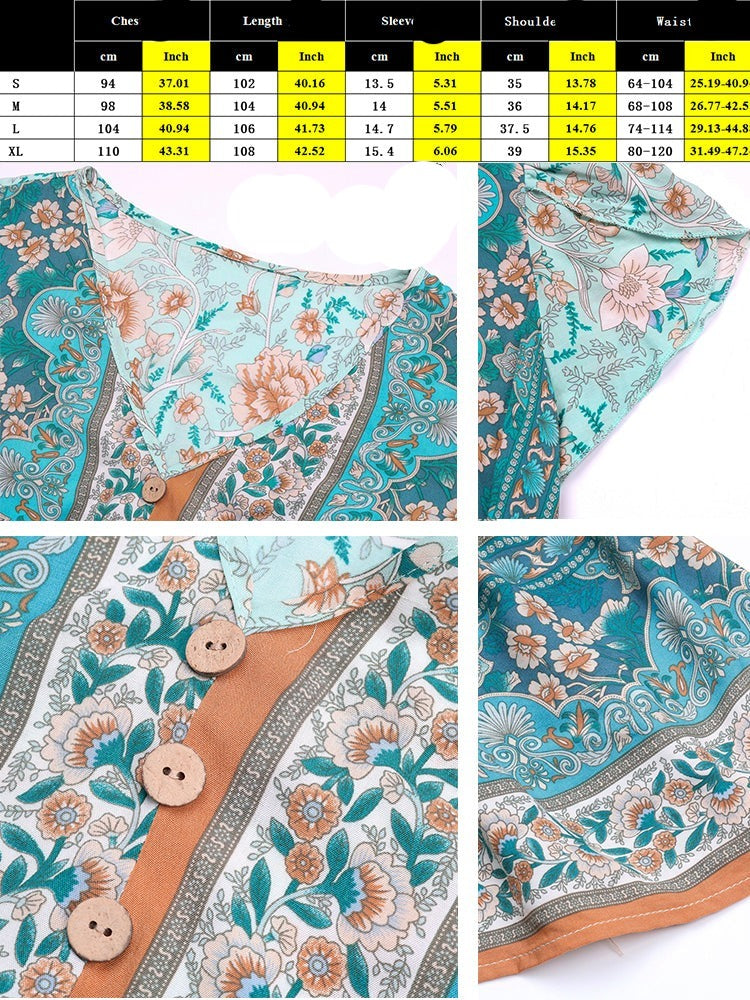 Robe bohème été fleurie