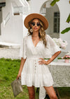 Robe bohème hippie chic blanche