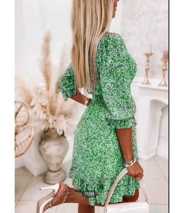 Robe Hippie Verte
