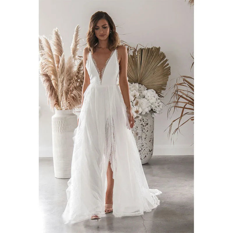 Champetre robe boheme mariage invité