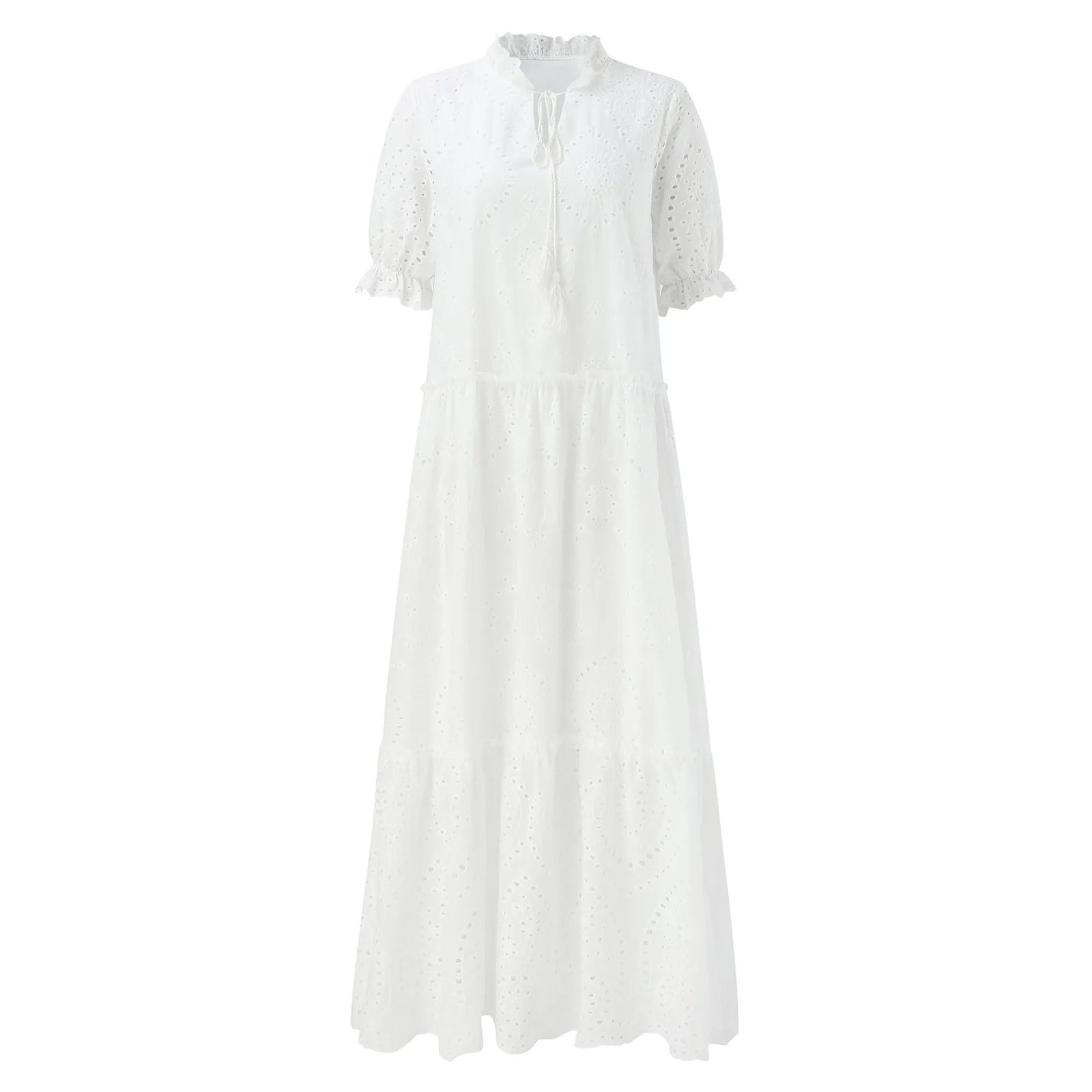 Robe Bohème Hippie Chic Blanche
