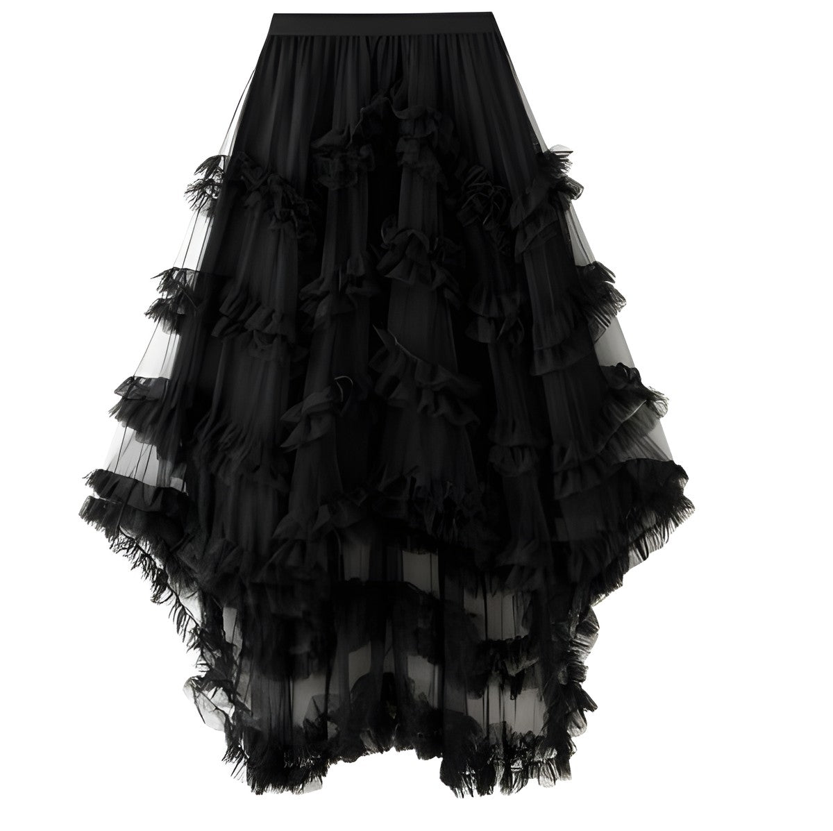 Jupe Bohème Noire Longue