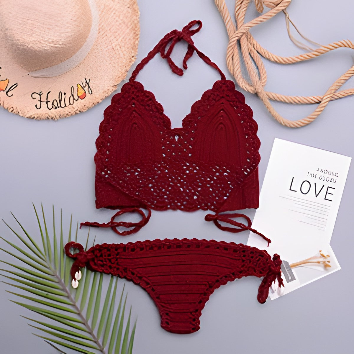 Maillot de bain bohème crochet
