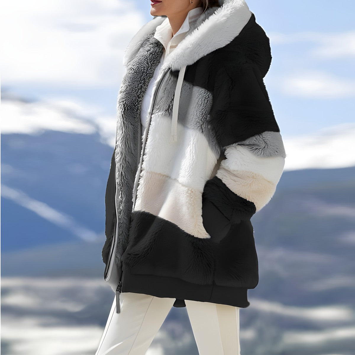 Manteau bohème chic femme hiver