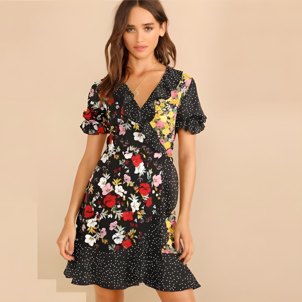 Robe Bohème Chic Manche Courte