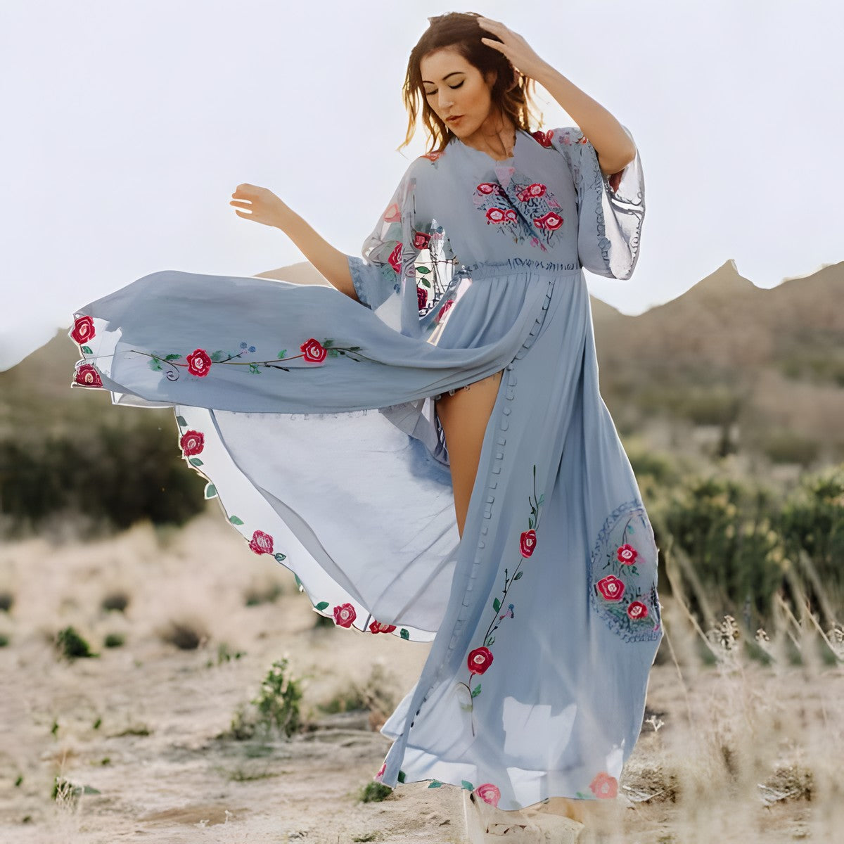 Robe Longue Bohème Chic Luxe