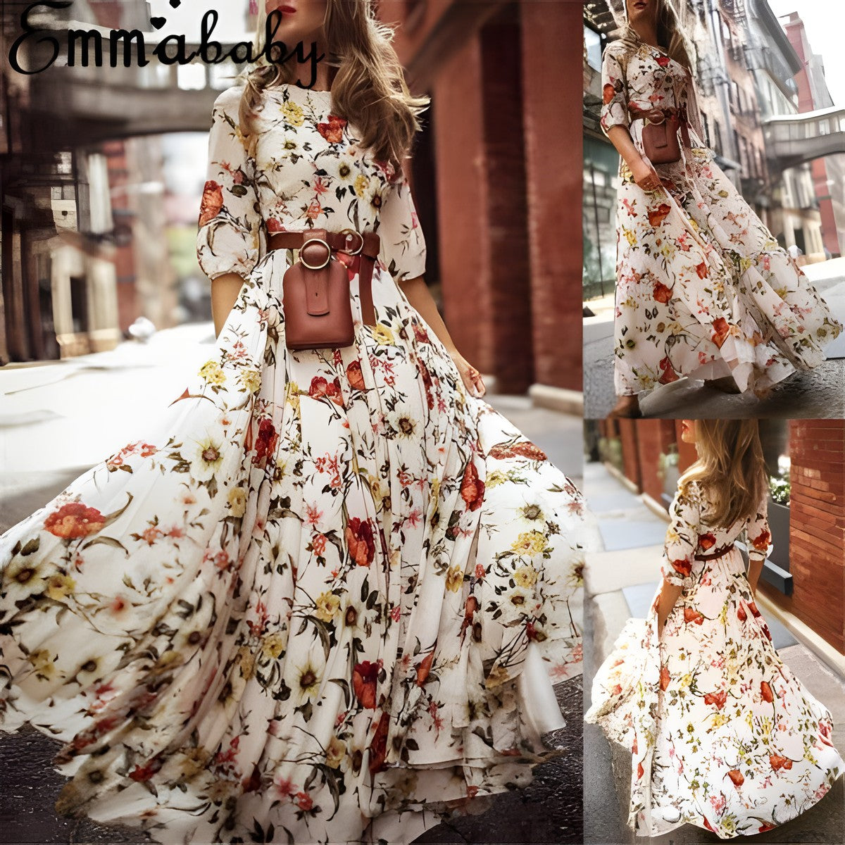 Robe Longue Bohème Chic Rose Poudré