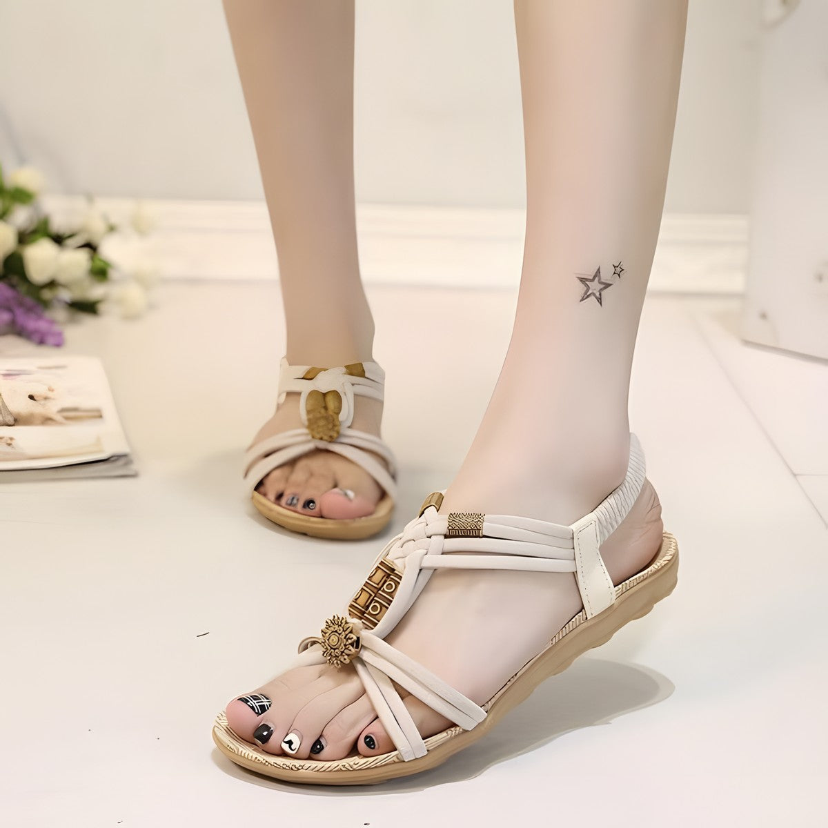 Sandale Femme Bohème