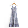 Robe boho bleu vintage