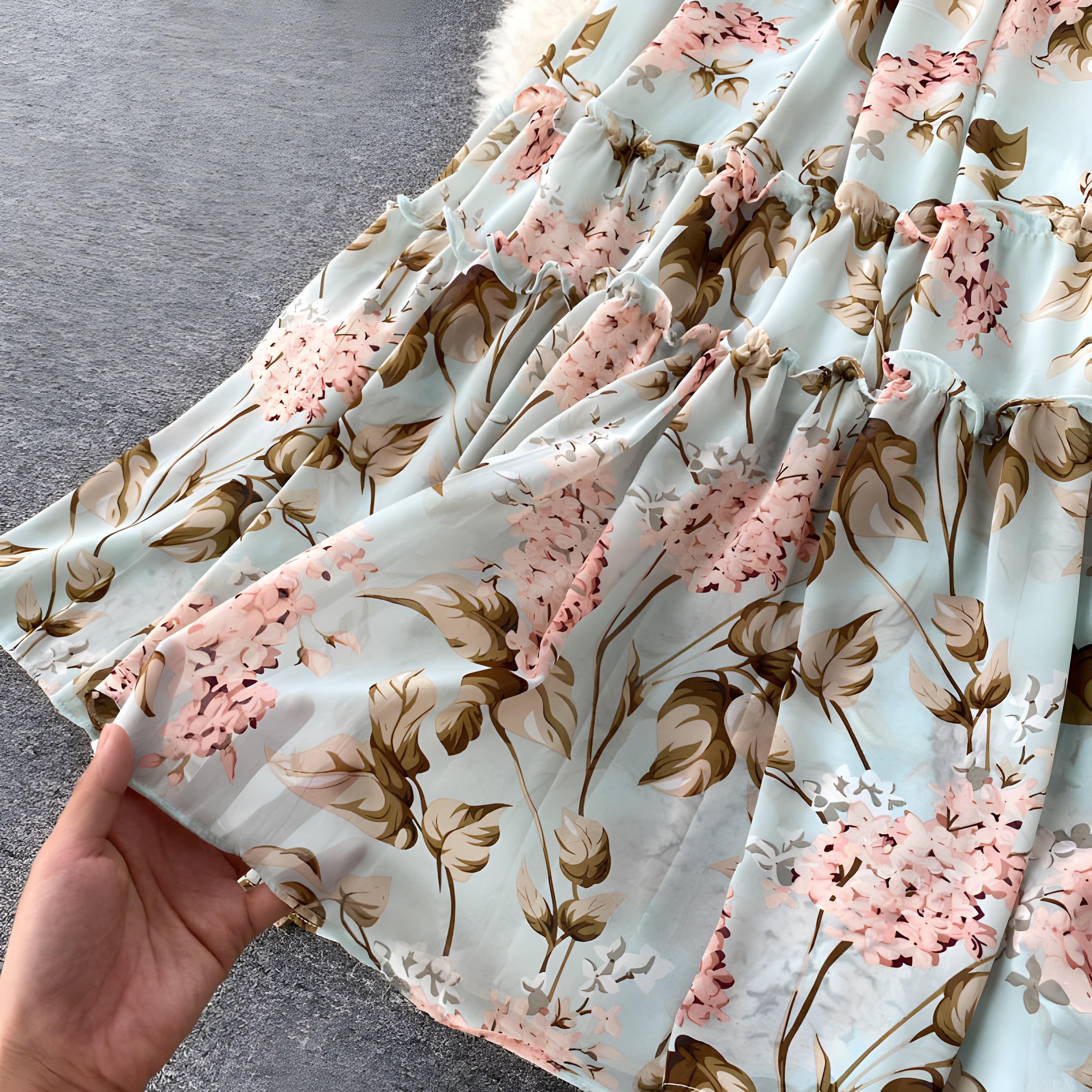 Robe Bohème Longue Fleurie